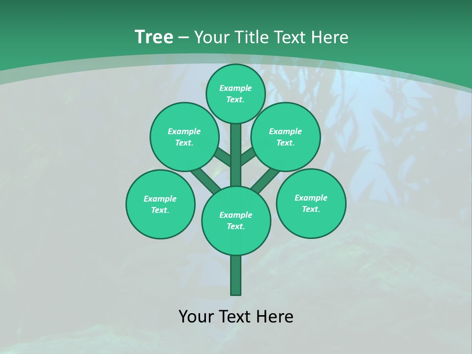 Algae Underwater PowerPoint Template