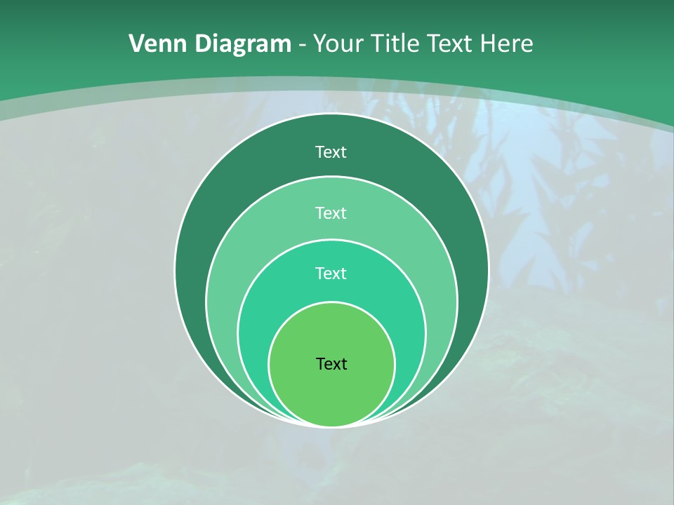 Algae Underwater PowerPoint Template