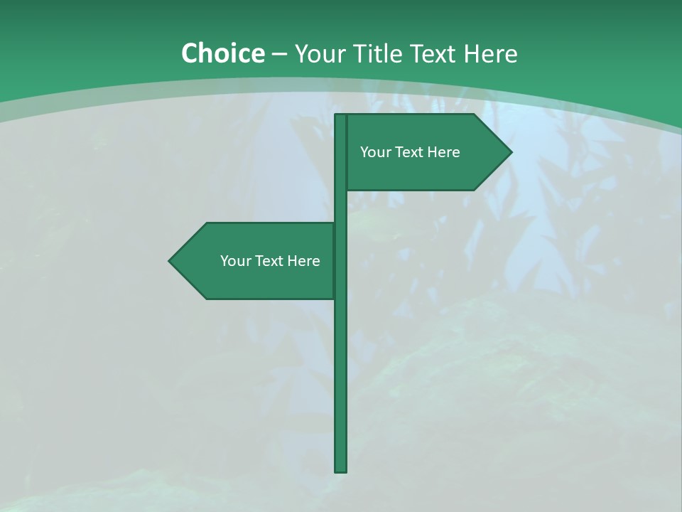 Algae Underwater PowerPoint Template