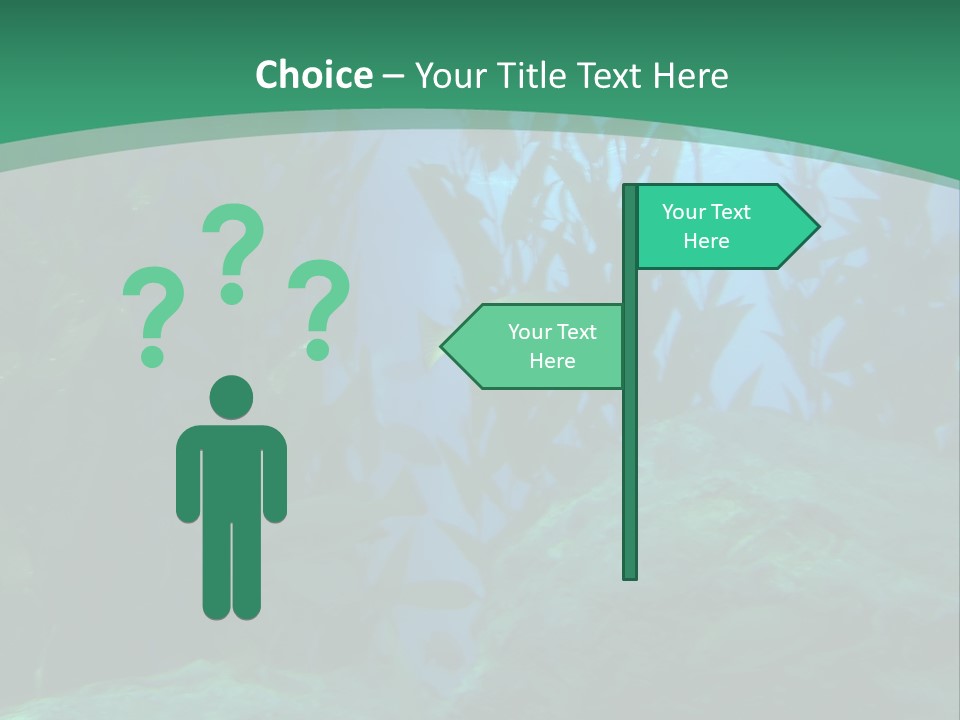 Algae Underwater PowerPoint Template