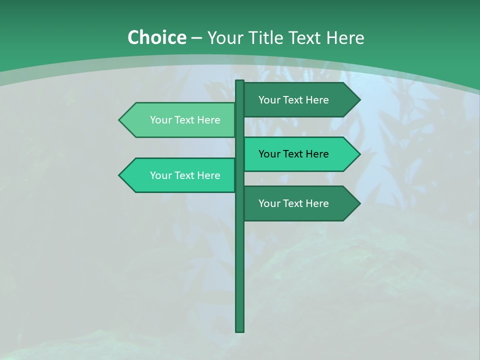 Algae Underwater PowerPoint Template