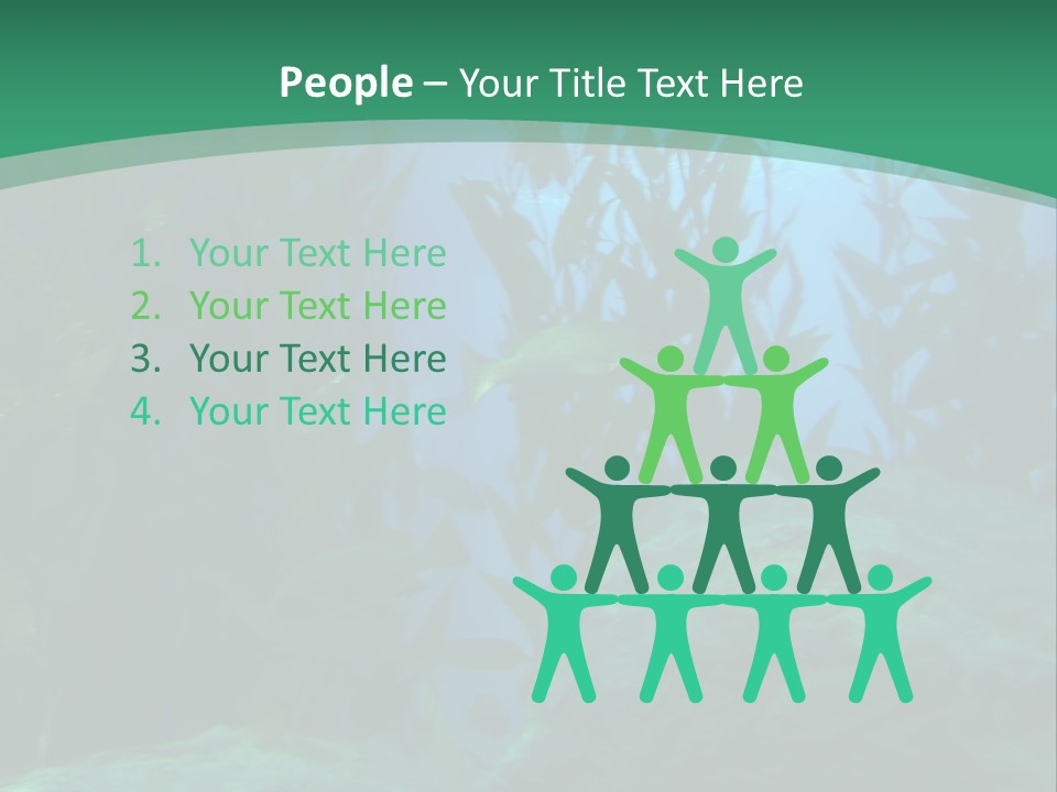 Algae Underwater PowerPoint Template