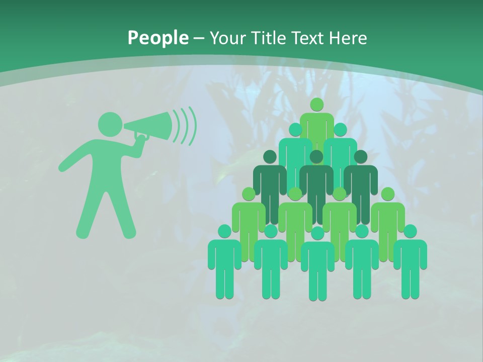 Algae Underwater PowerPoint Template
