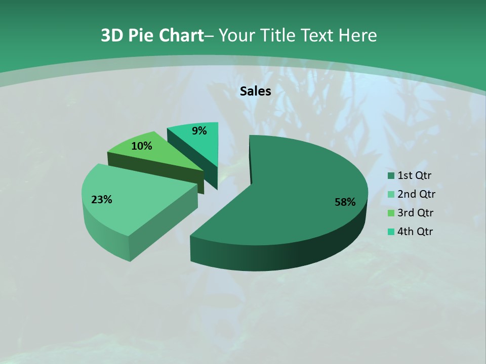 Algae Underwater PowerPoint Template