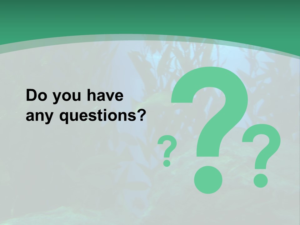 Algae Underwater PowerPoint Template