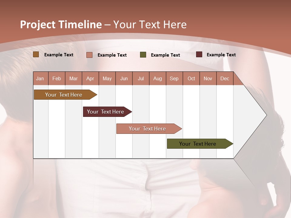 Pregnant Mom And Young Sons PowerPoint Template