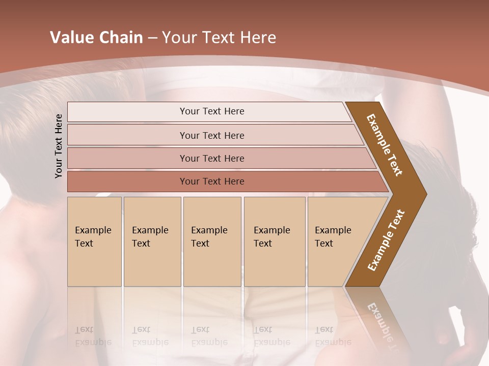 Pregnant Mom And Young Sons PowerPoint Template