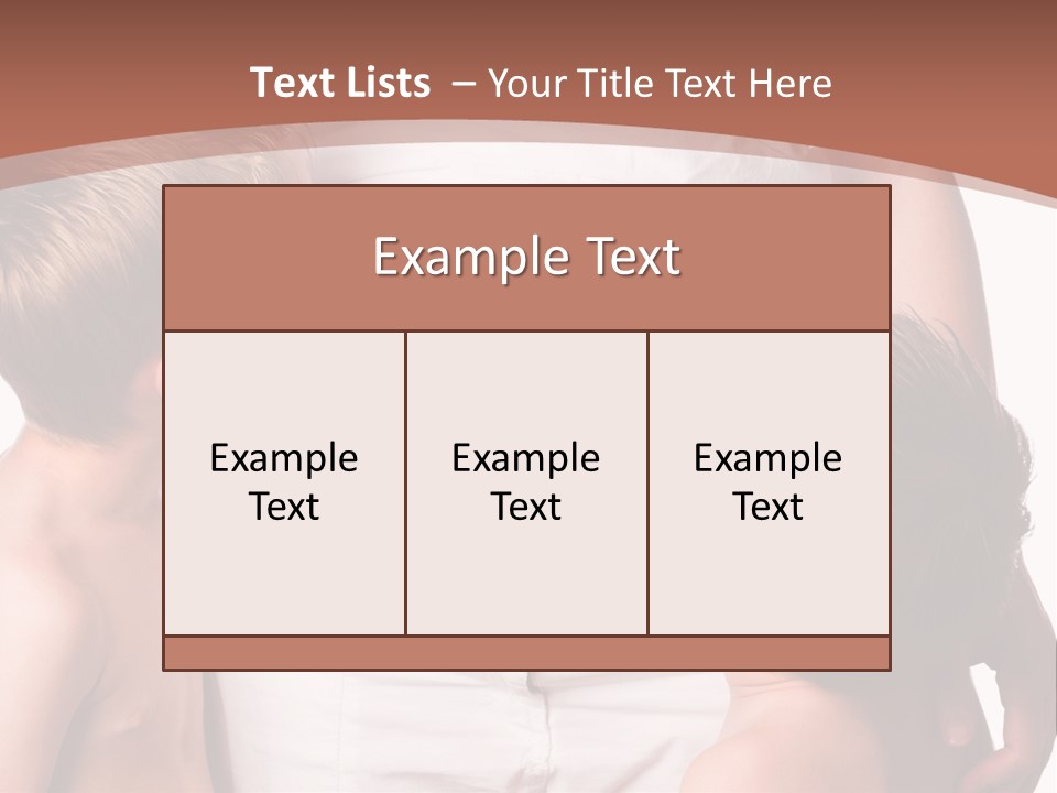 Pregnant Mom And Young Sons PowerPoint Template