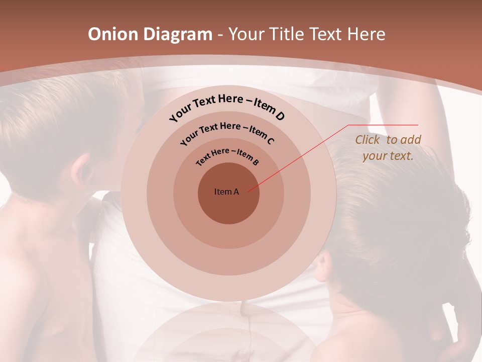 Pregnant Mom And Young Sons PowerPoint Template