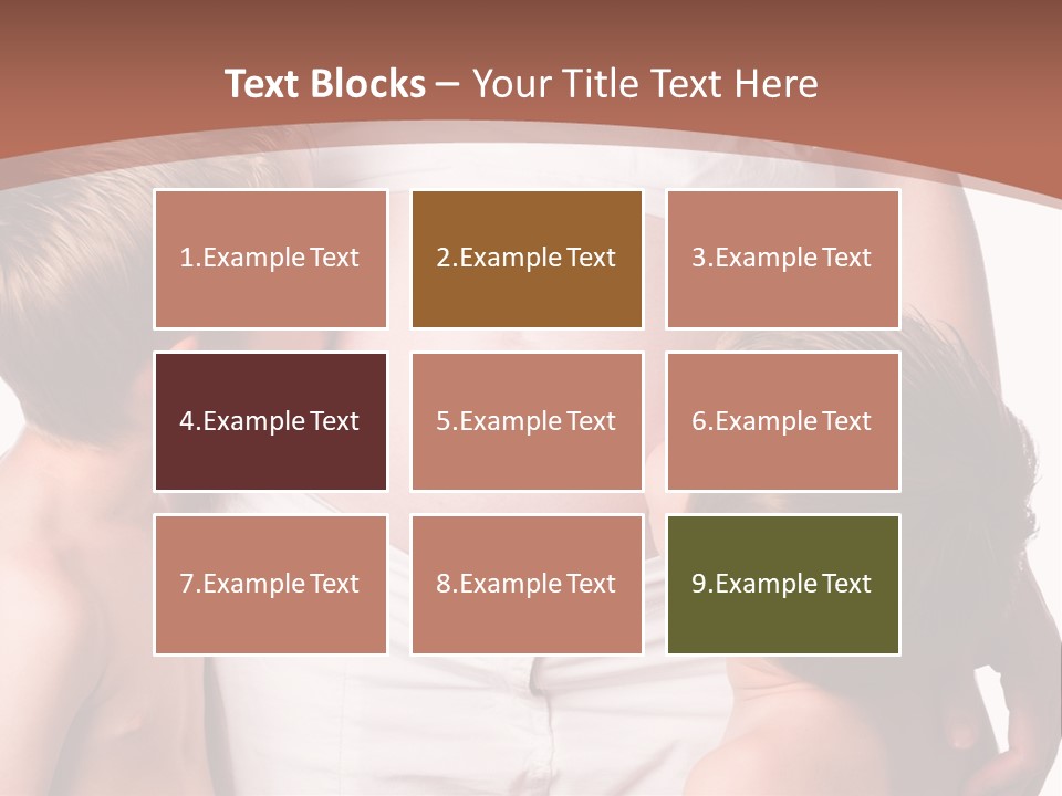 Pregnant Mom And Young Sons PowerPoint Template