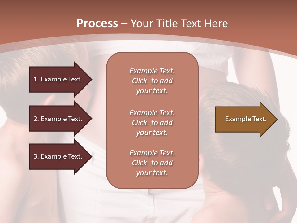 Pregnant Mom And Young Sons PowerPoint Template