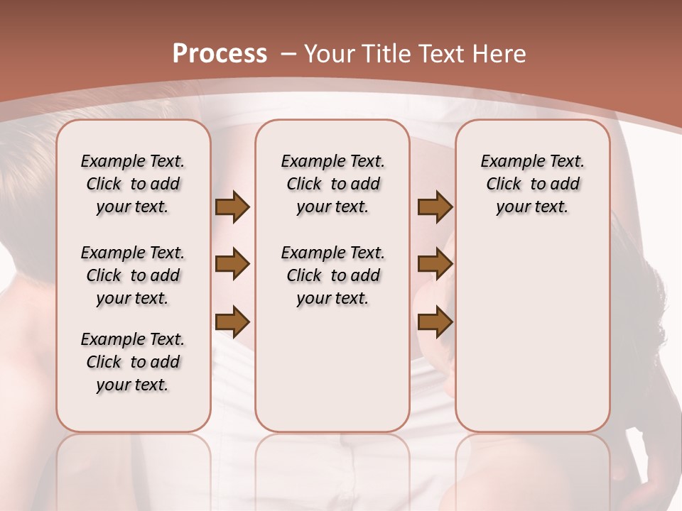 Pregnant Mom And Young Sons PowerPoint Template