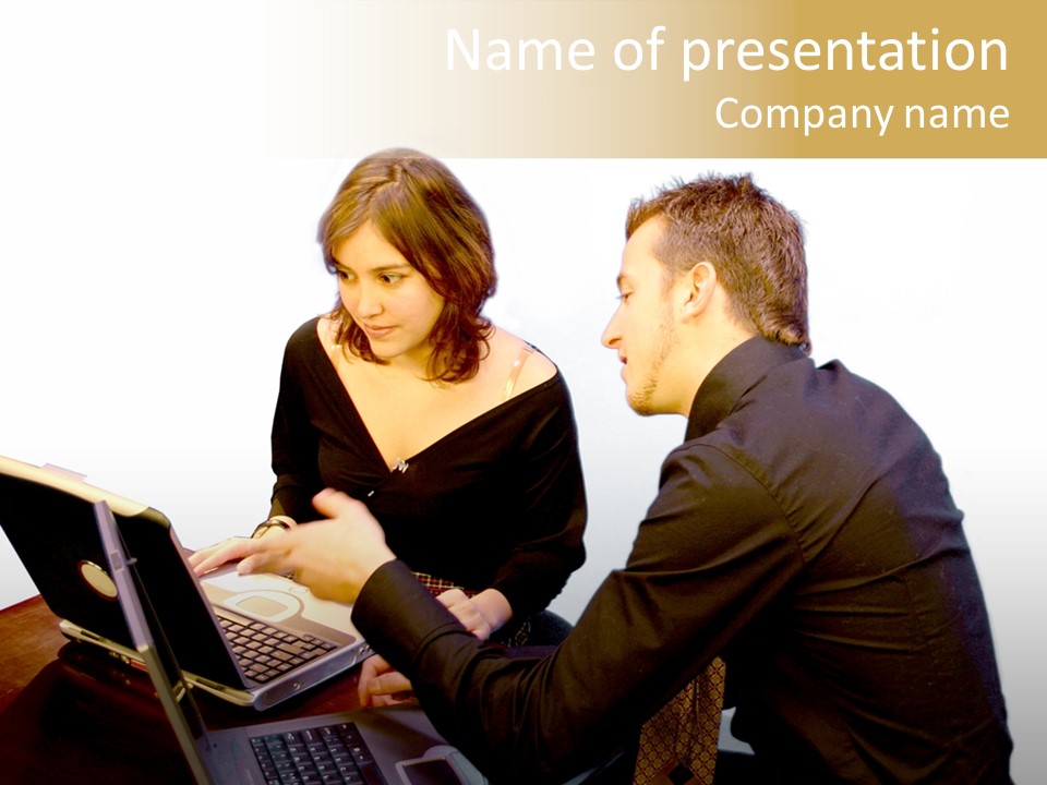 Business Couple PowerPoint Template