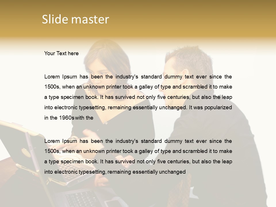 Business Couple PowerPoint Template