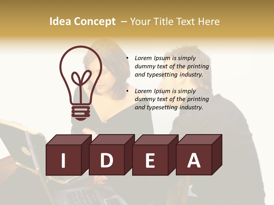 Business Couple PowerPoint Template