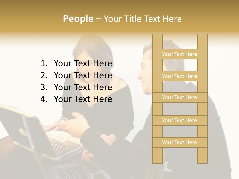 Business Couple PowerPoint Template