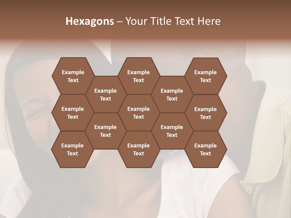 Couple In Living Room Smiling PowerPoint Template