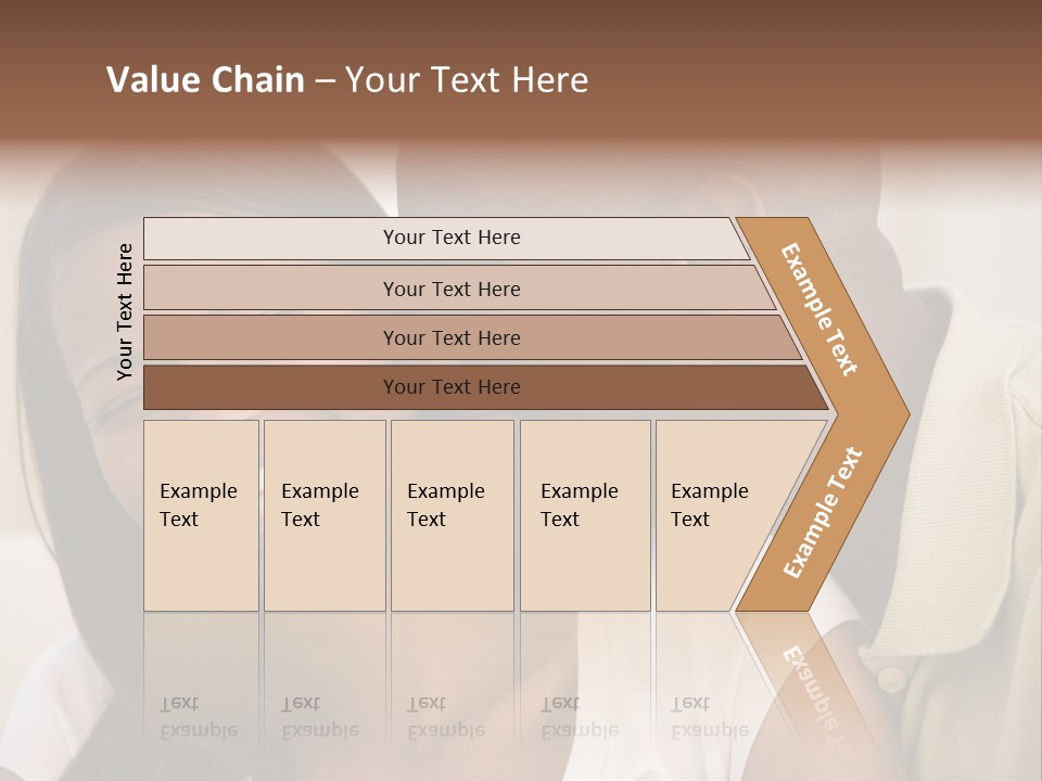 Couple In Living Room Smiling PowerPoint Template