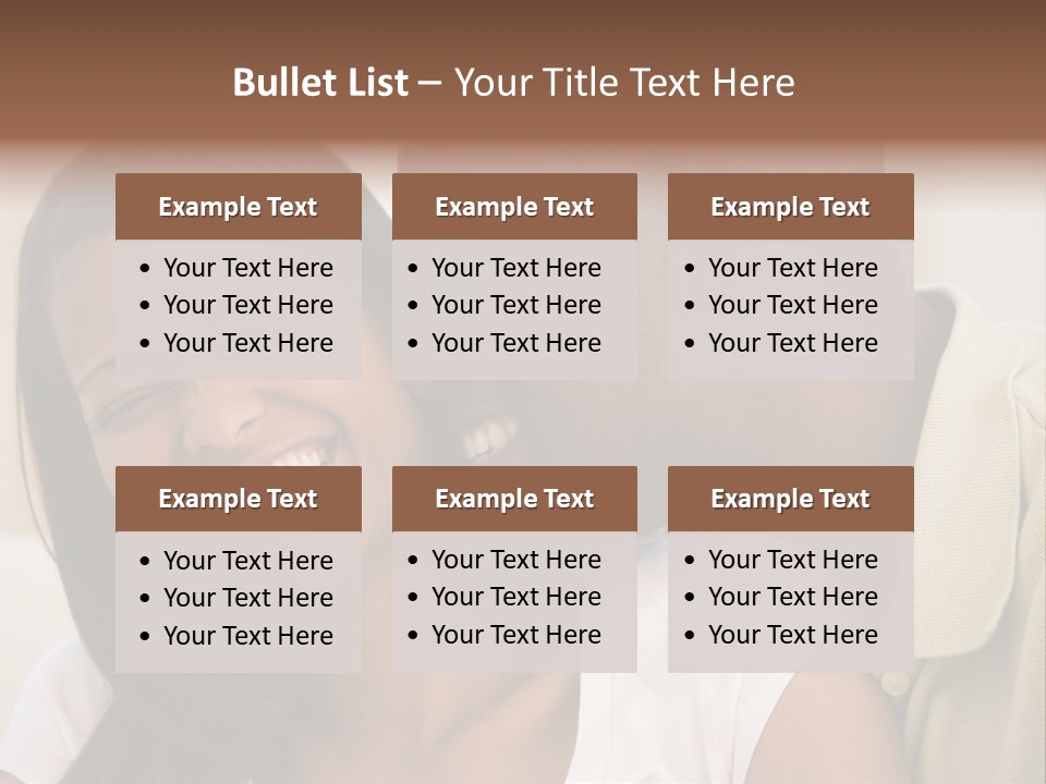 Couple In Living Room Smiling PowerPoint Template