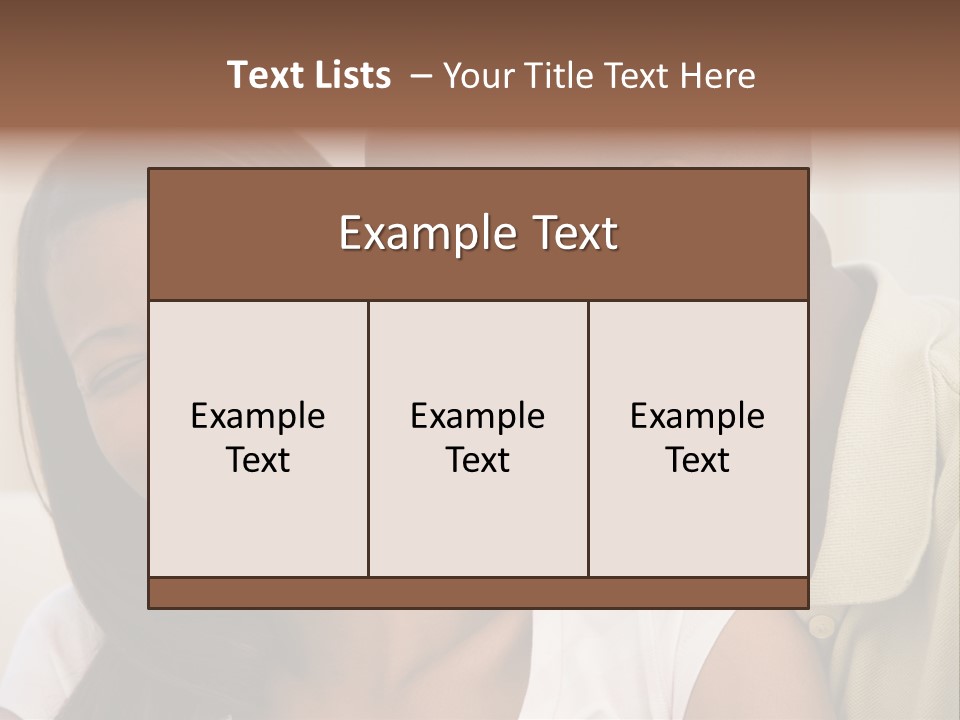 Couple In Living Room Smiling PowerPoint Template