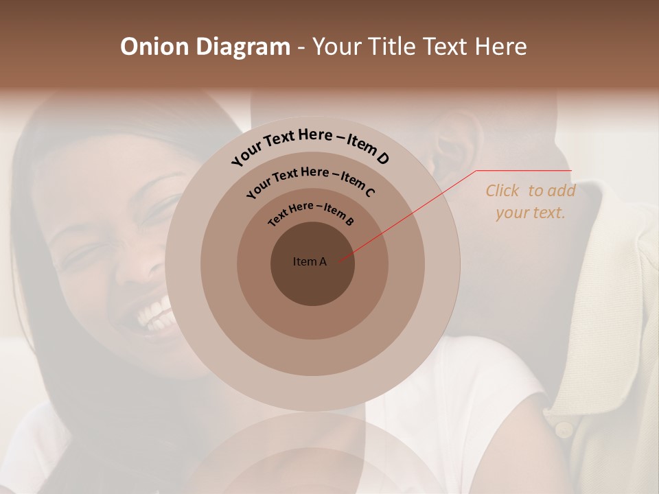 Couple In Living Room Smiling PowerPoint Template