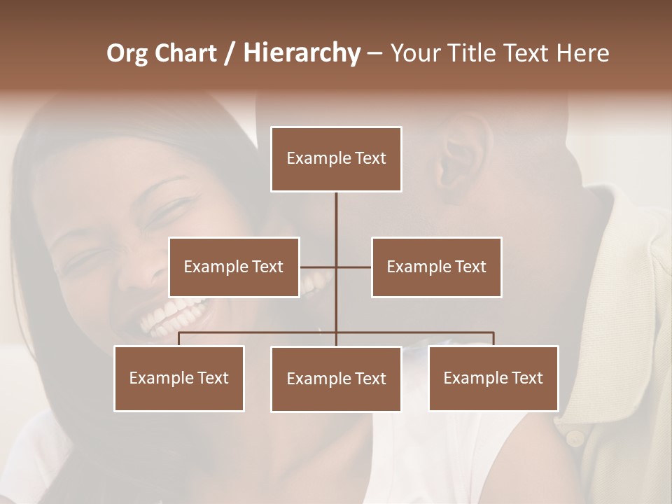 Couple In Living Room Smiling PowerPoint Template
