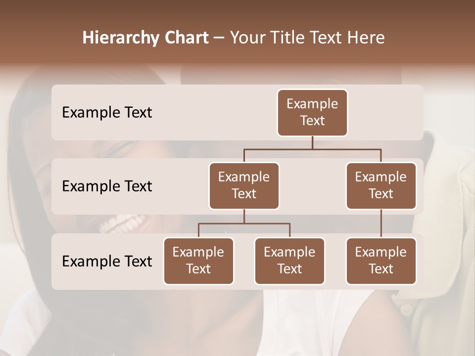 Couple In Living Room Smiling PowerPoint Template