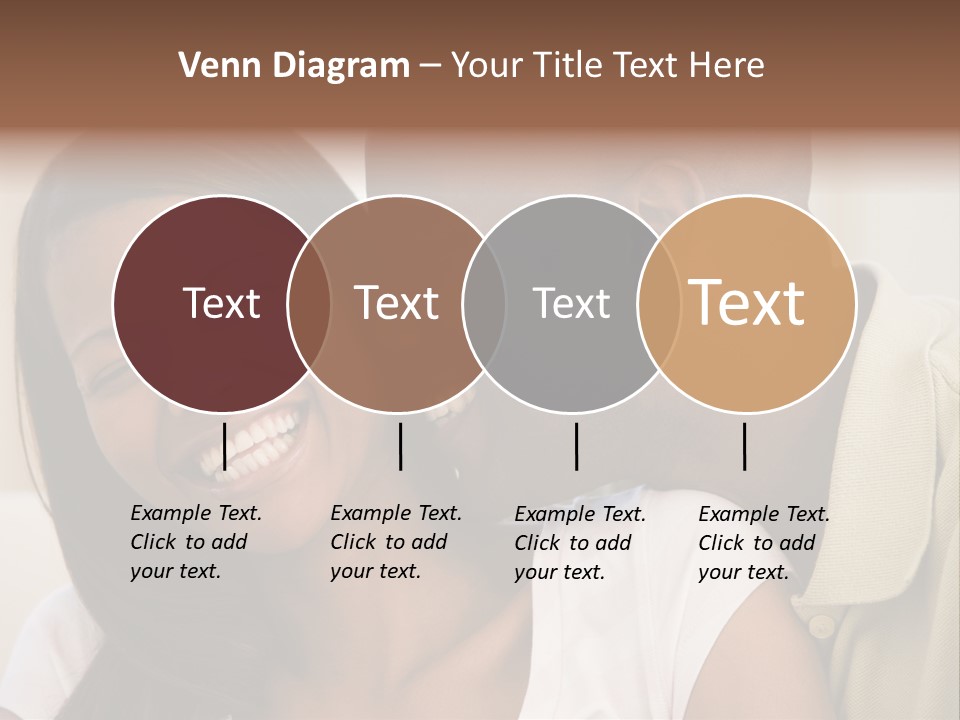 Couple In Living Room Smiling PowerPoint Template