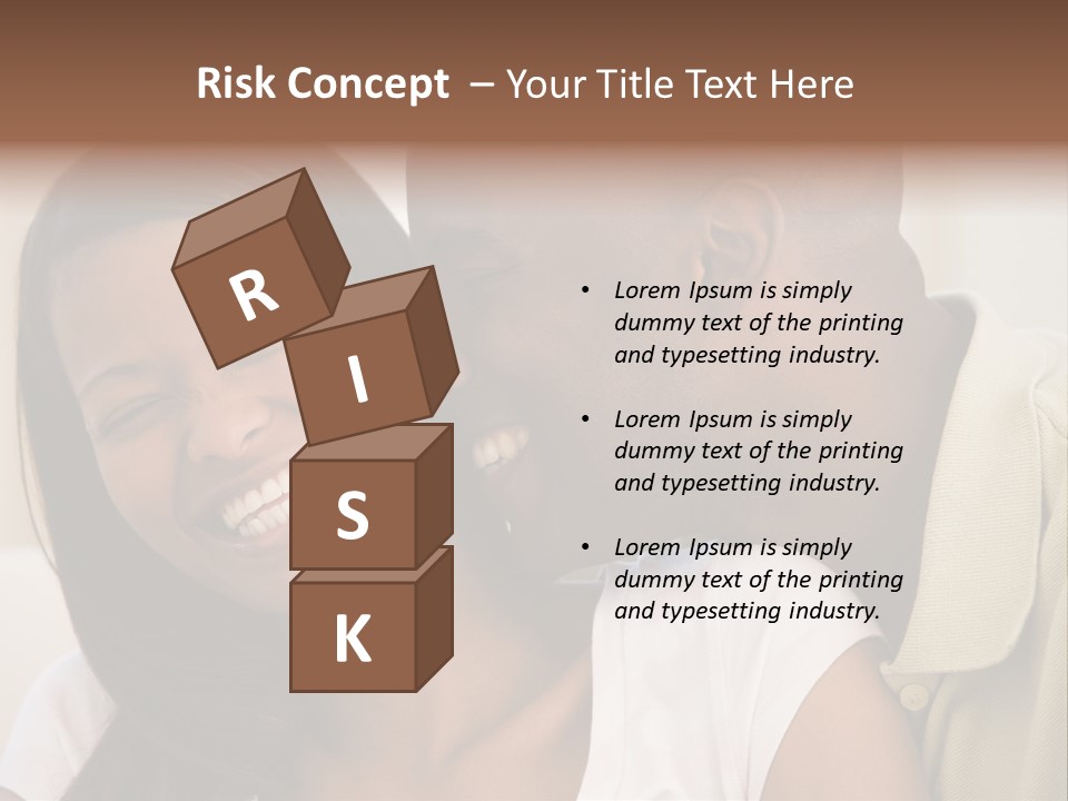 Couple In Living Room Smiling PowerPoint Template