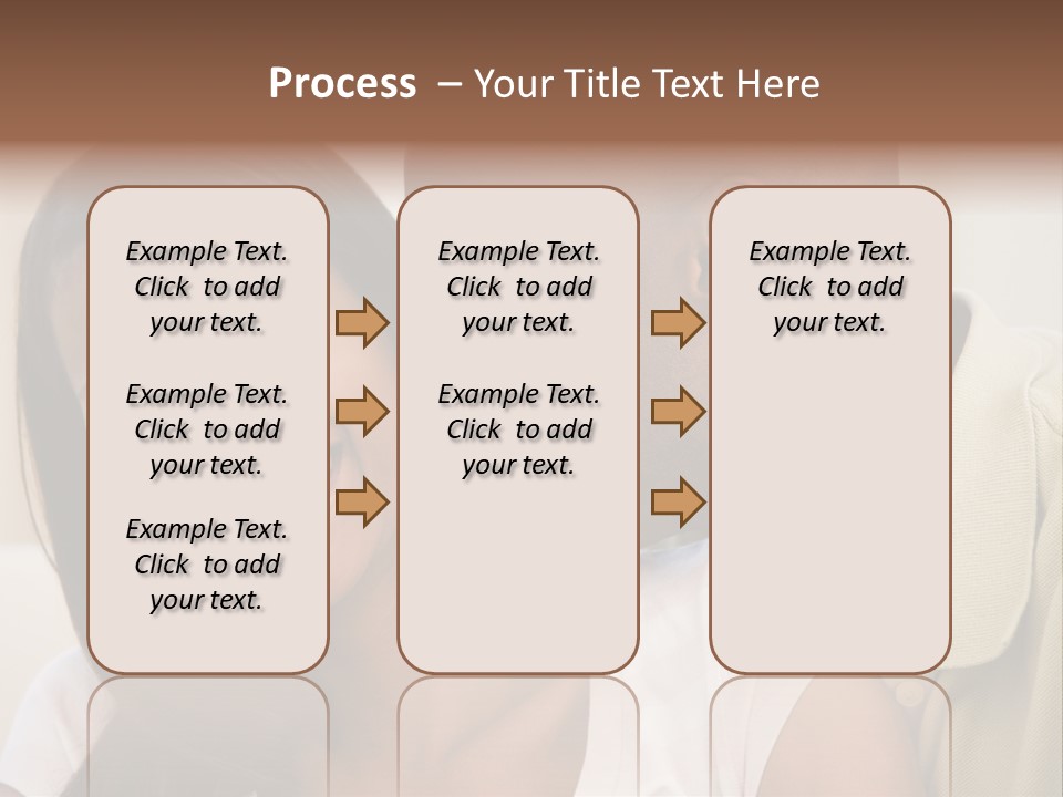 Couple In Living Room Smiling PowerPoint Template