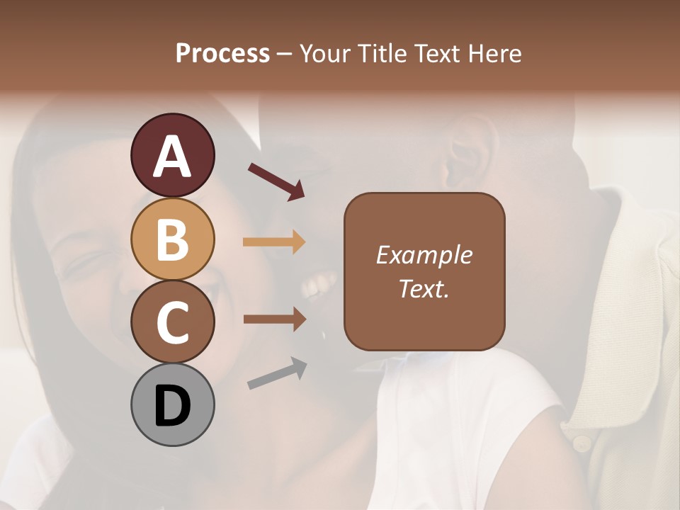 Couple In Living Room Smiling PowerPoint Template