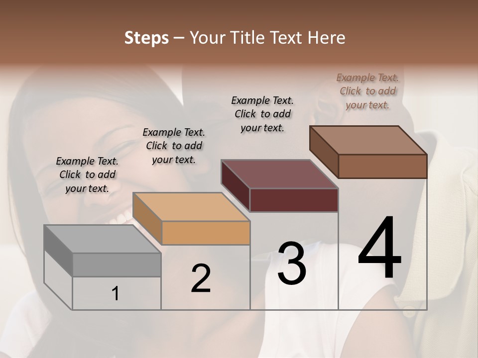 Couple In Living Room Smiling PowerPoint Template