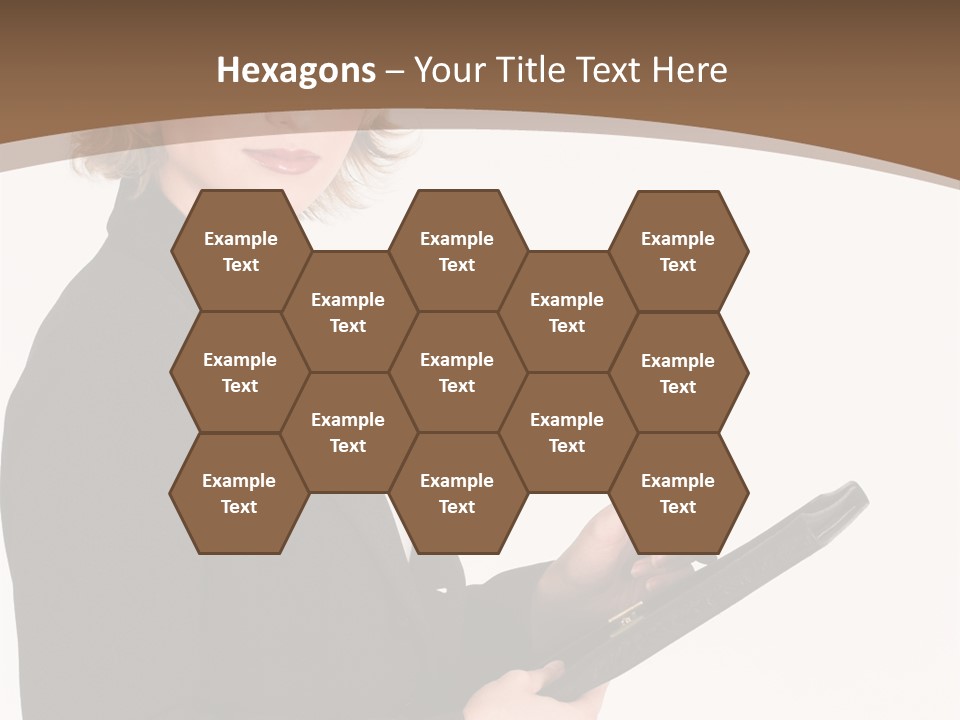 A Woman In A Business Suit Writing On A Clipboard PowerPoint Template