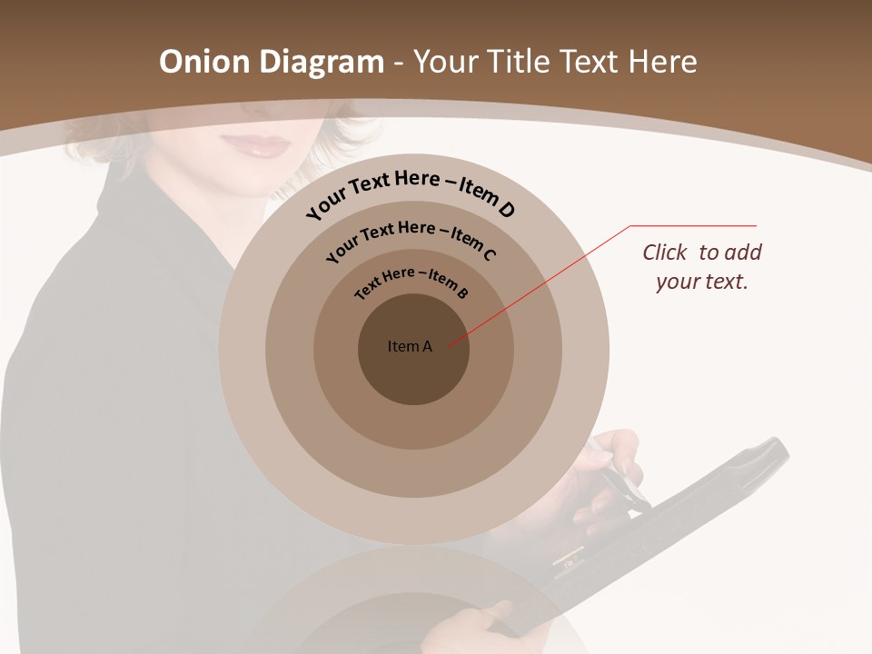 A Woman In A Business Suit Writing On A Clipboard PowerPoint Template