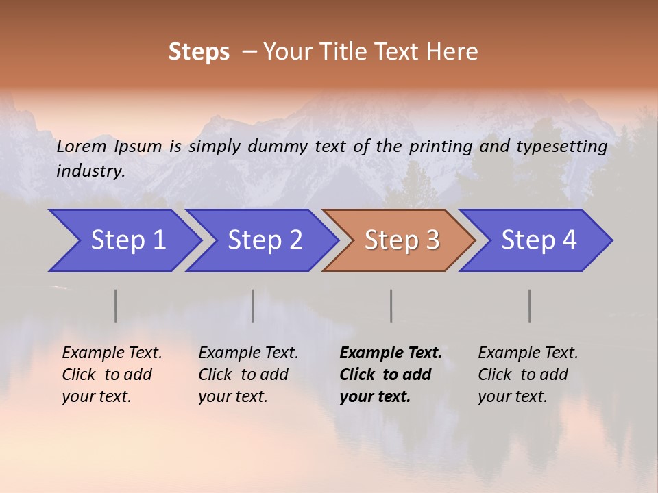 Mount Moran Reflectin In The Snake River At Oxbow Bend, Grand Teton National Park, Wyoming. PowerPoint Template