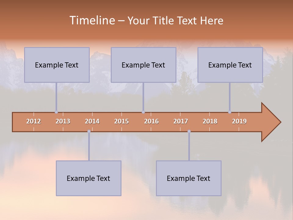 Mount Moran Reflectin In The Snake River At Oxbow Bend, Grand Teton National Park, Wyoming. PowerPoint Template