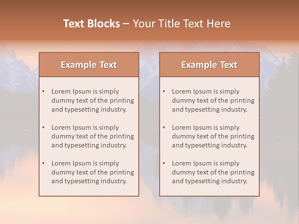 Mount Moran Reflectin In The Snake River At Oxbow Bend, Grand Teton National Park, Wyoming. PowerPoint Template