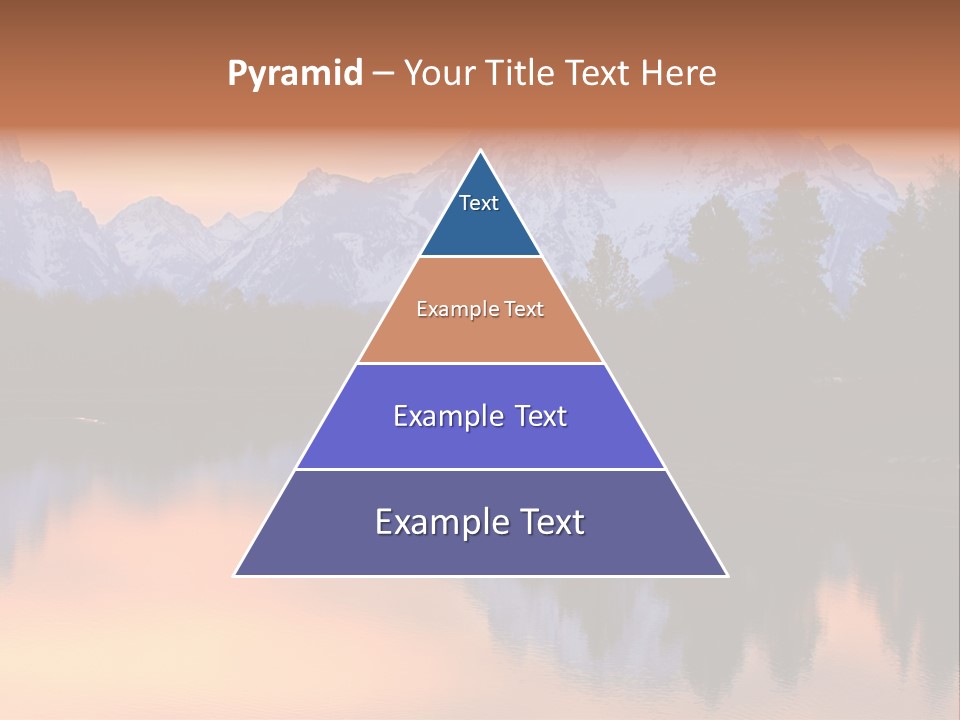 Mount Moran Reflectin In The Snake River At Oxbow Bend, Grand Teton National Park, Wyoming. PowerPoint Template
