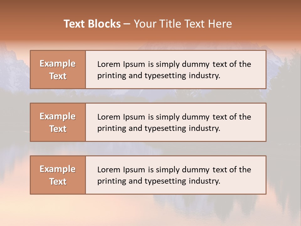 Mount Moran Reflectin In The Snake River At Oxbow Bend, Grand Teton National Park, Wyoming. PowerPoint Template