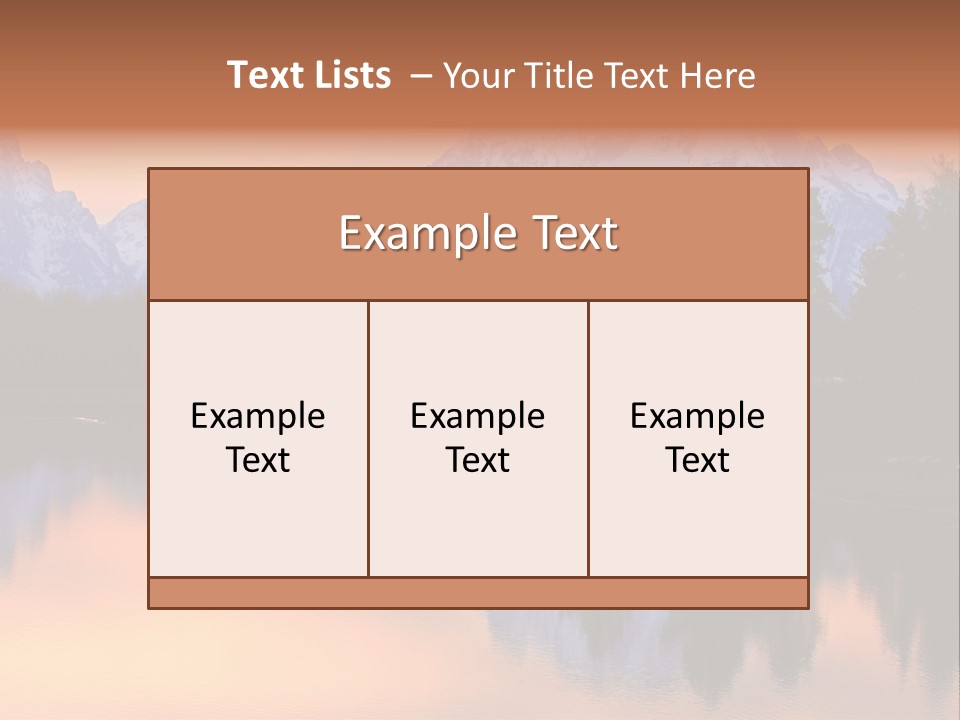 Mount Moran Reflectin In The Snake River At Oxbow Bend, Grand Teton National Park, Wyoming. PowerPoint Template