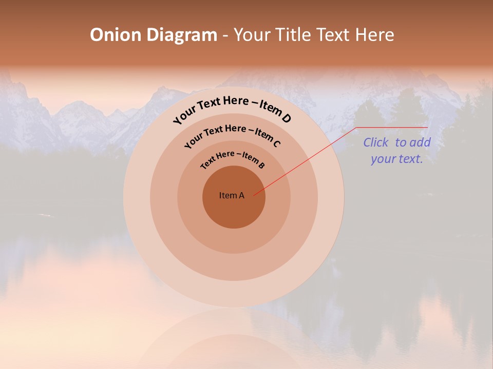 Mount Moran Reflectin In The Snake River At Oxbow Bend, Grand Teton National Park, Wyoming. PowerPoint Template