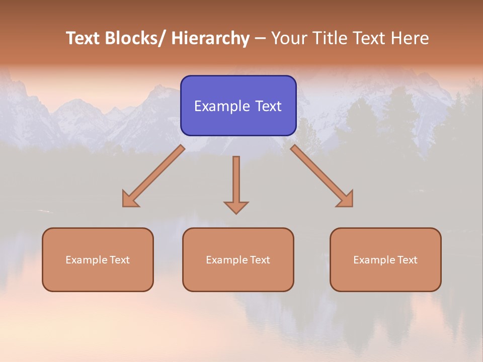 Mount Moran Reflectin In The Snake River At Oxbow Bend, Grand Teton National Park, Wyoming. PowerPoint Template