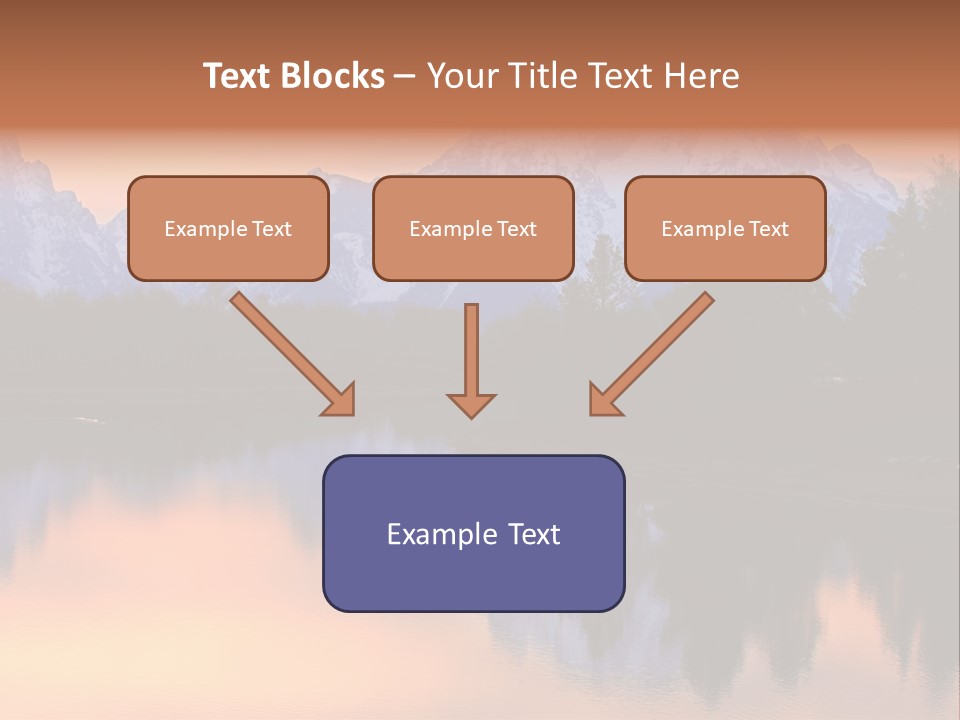 Mount Moran Reflectin In The Snake River At Oxbow Bend, Grand Teton National Park, Wyoming. PowerPoint Template