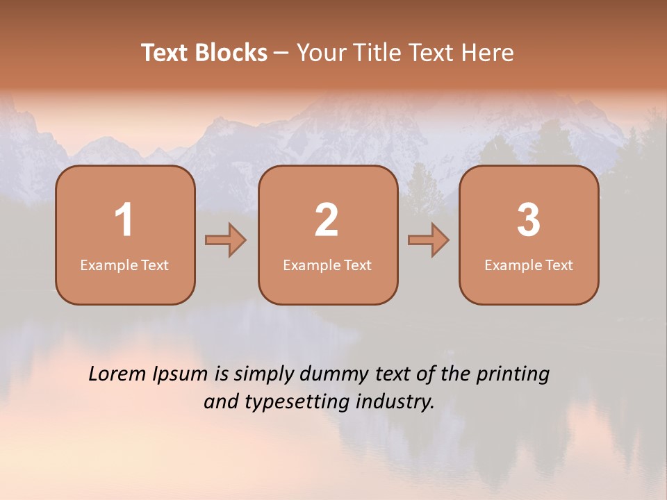 Mount Moran Reflectin In The Snake River At Oxbow Bend, Grand Teton National Park, Wyoming. PowerPoint Template