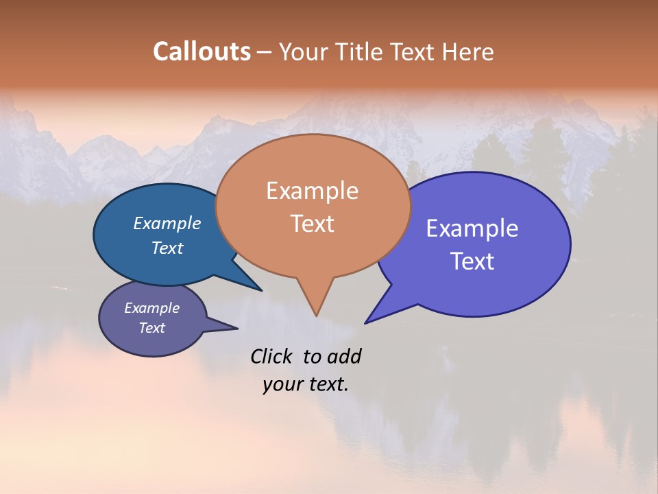 Mount Moran Reflectin In The Snake River At Oxbow Bend, Grand Teton National Park, Wyoming. PowerPoint Template