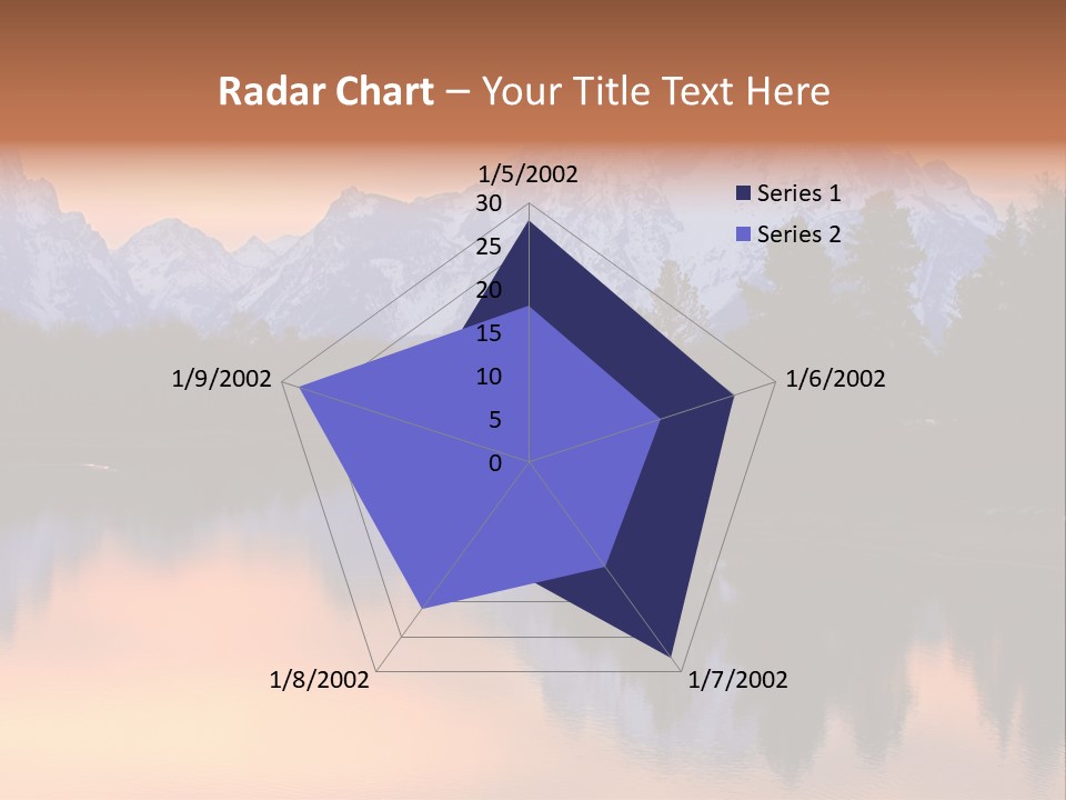 Mount Moran Reflectin In The Snake River At Oxbow Bend, Grand Teton National Park, Wyoming. PowerPoint Template