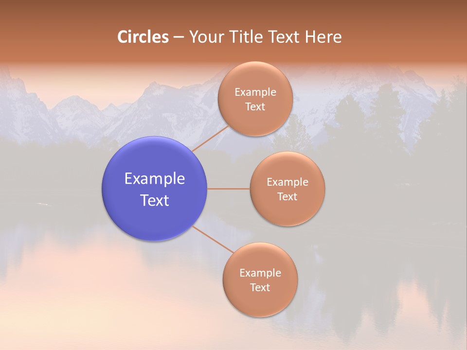 Mount Moran Reflectin In The Snake River At Oxbow Bend, Grand Teton National Park, Wyoming. PowerPoint Template