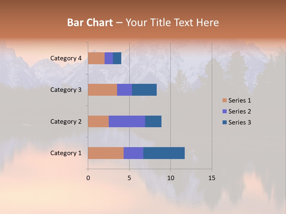 Mount Moran Reflectin In The Snake River At Oxbow Bend, Grand Teton National Park, Wyoming. PowerPoint Template