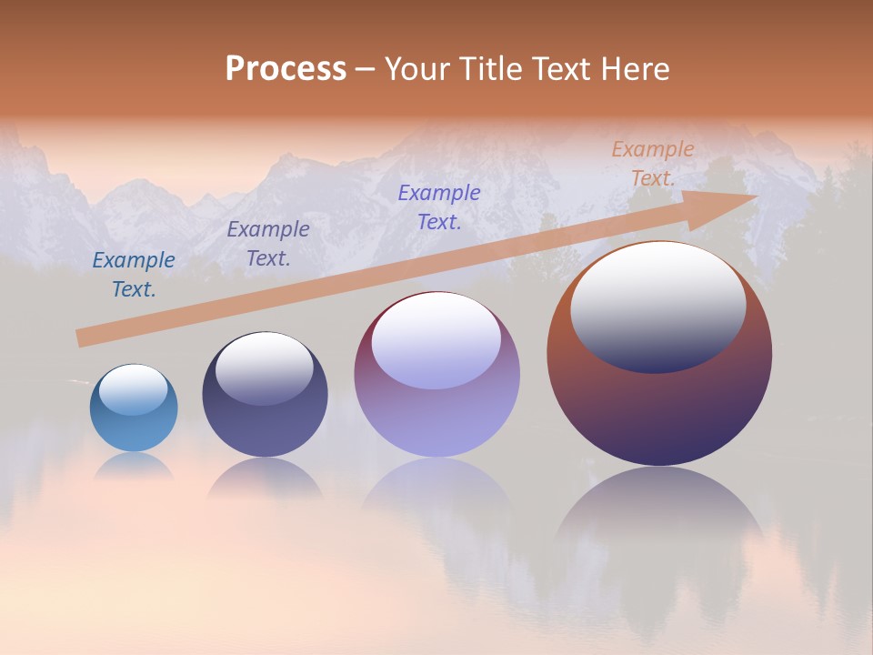 Mount Moran Reflectin In The Snake River At Oxbow Bend, Grand Teton National Park, Wyoming. PowerPoint Template