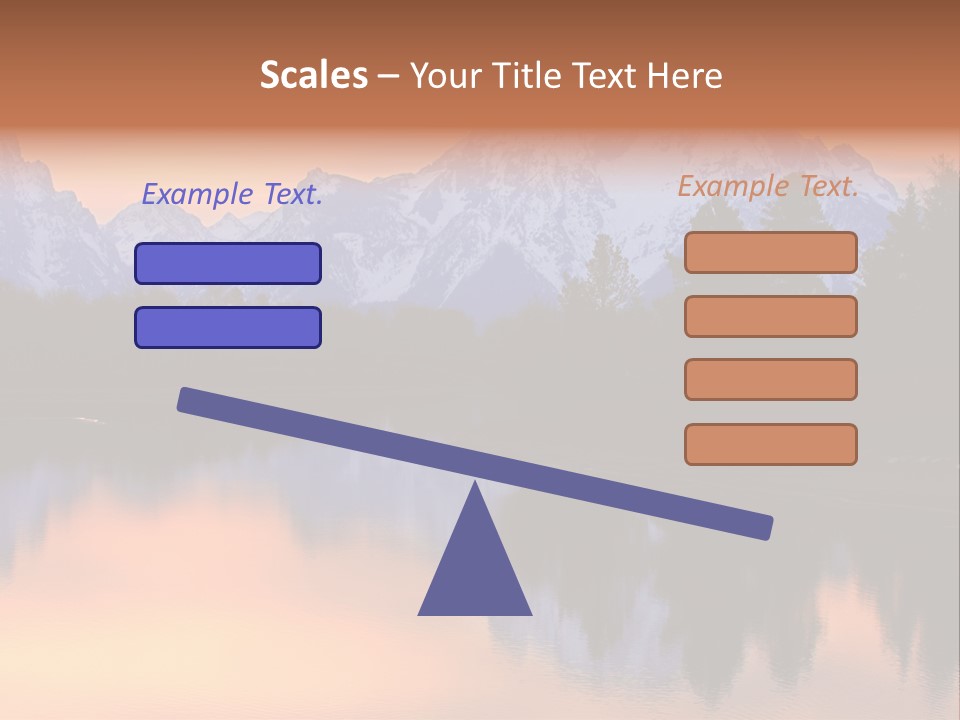 Mount Moran Reflectin In The Snake River At Oxbow Bend, Grand Teton National Park, Wyoming. PowerPoint Template